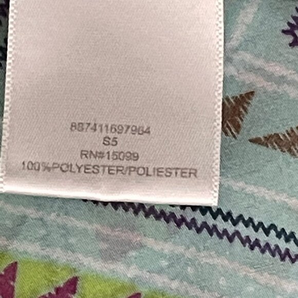 Bongo Plus Tunic Blouse Size 2X Green Chevron Print - Picture 7 of 8